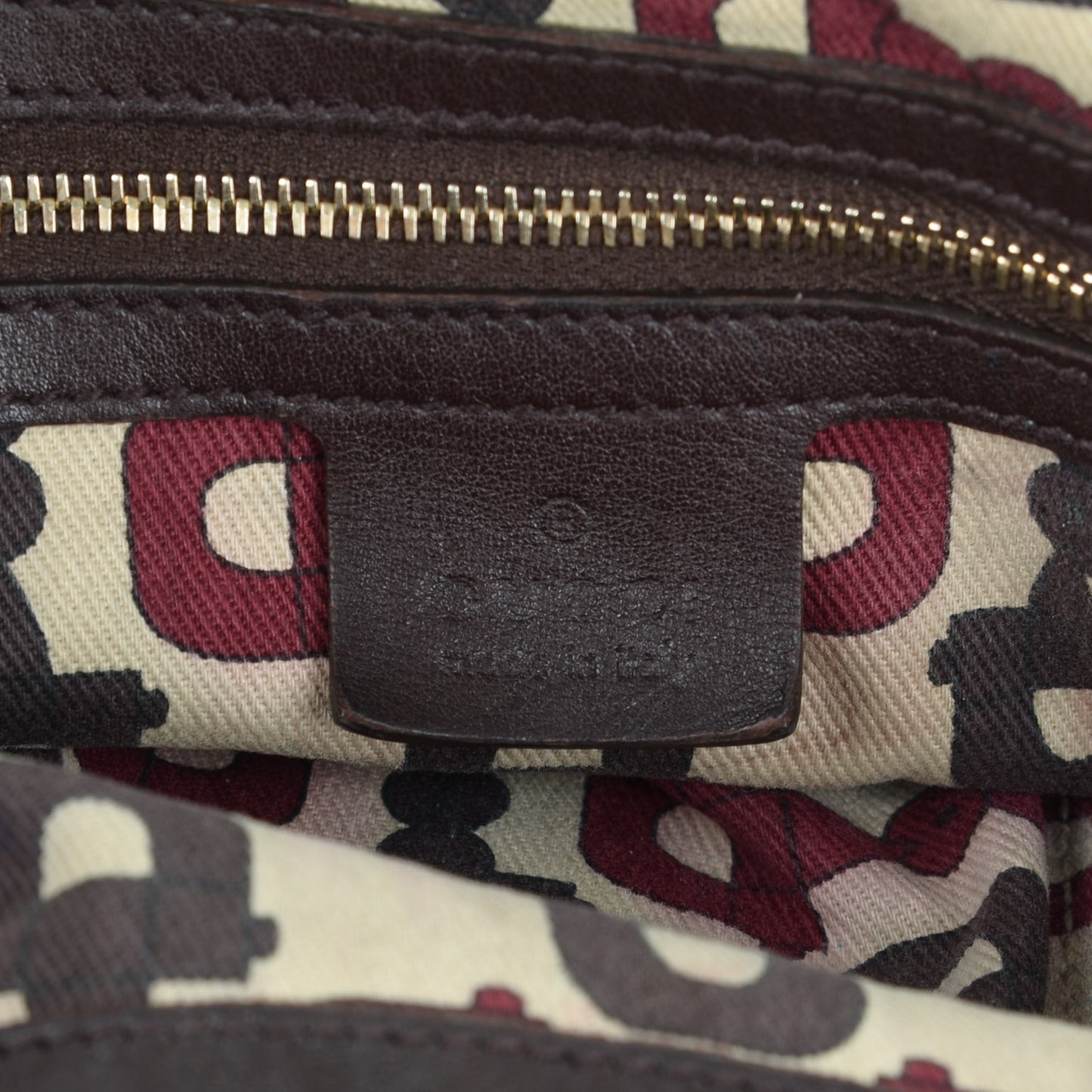 Guccissima Medium Hysteria Top Handle Bag Chocolate