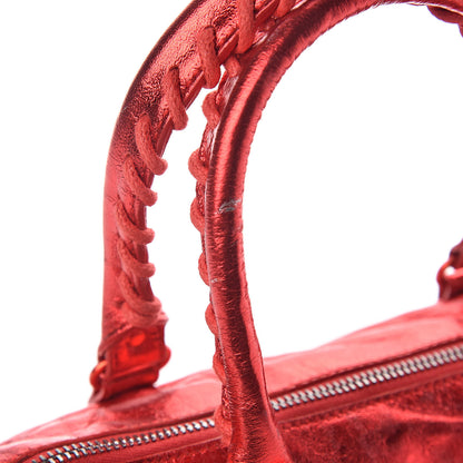 Balenciaga Metallic Agneau Classic Hardware Twiggy Red 9 of 12