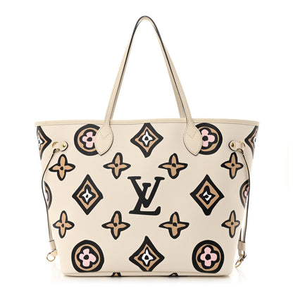 Louis Vuitton Monogram Giant Wild at Heart Neverfull MM Creme 1 of 10
