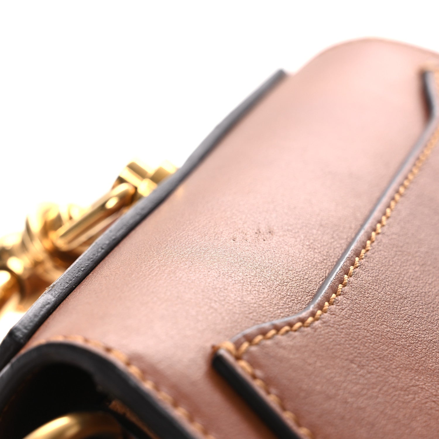 Chloe Calfskin Suede Small Nile Bracelet Bag Caramel 14 of 14