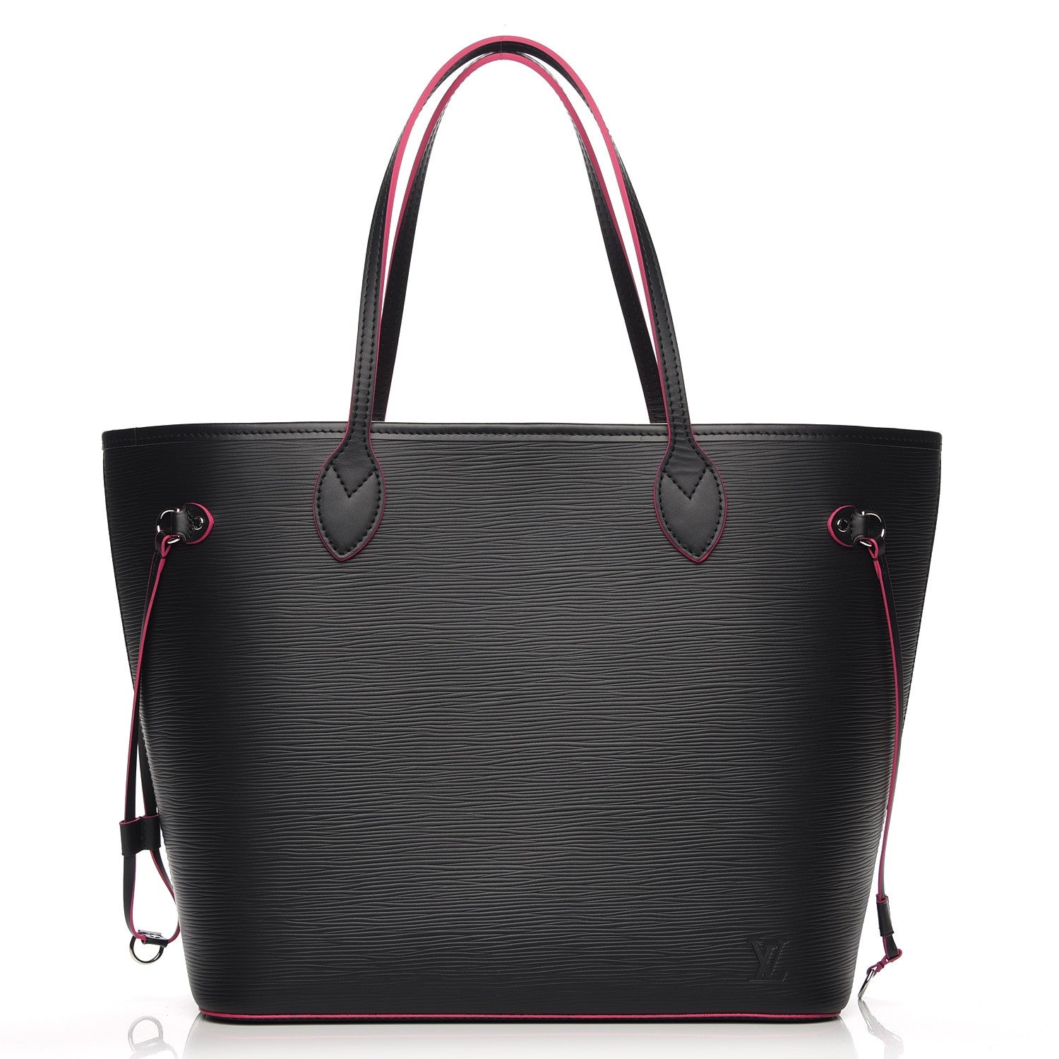 Louis Vuitton Epi Neverfull MM Black Hot Pink 3 of 8