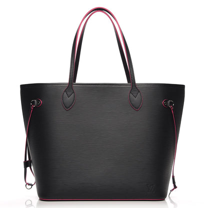 Louis Vuitton Epi Neverfull MM Black Hot Pink 3 of 8