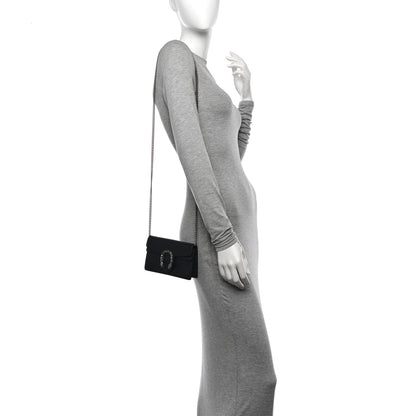 Gucci Calfskin Super Mini Dionysus Shoulder Bag Black 2 of 10