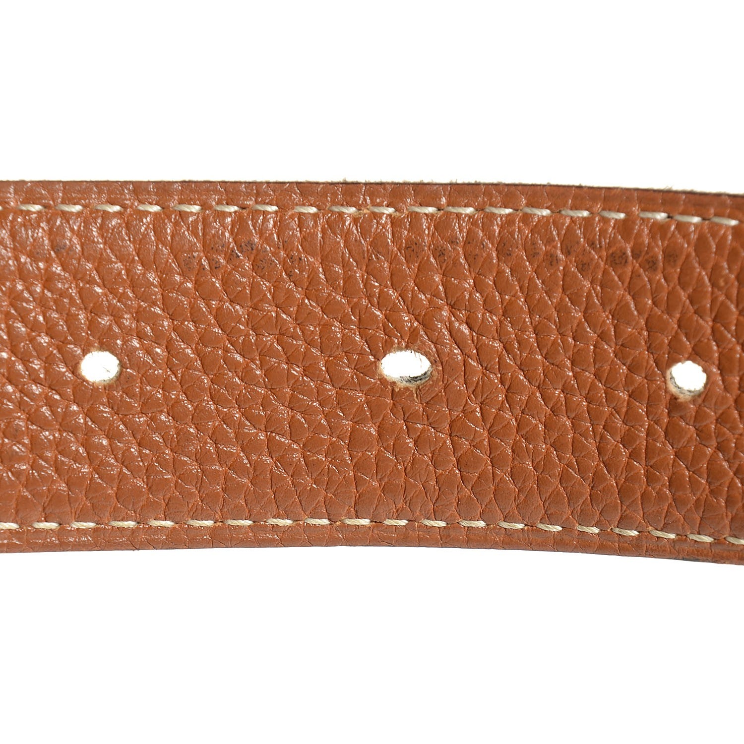 Hermes Box Togo Polished 32mm H Belt 80 Black Gold 4 of 8