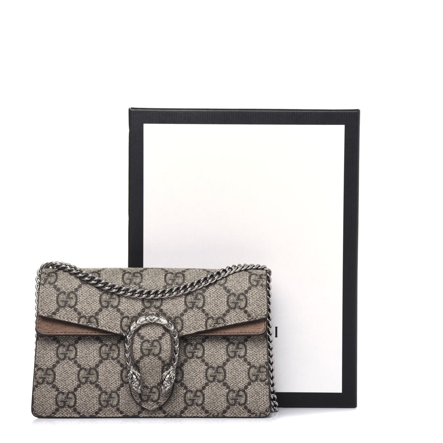 GG Supreme Monogram Super Mini Dionysus Shoulder Bag Taupe