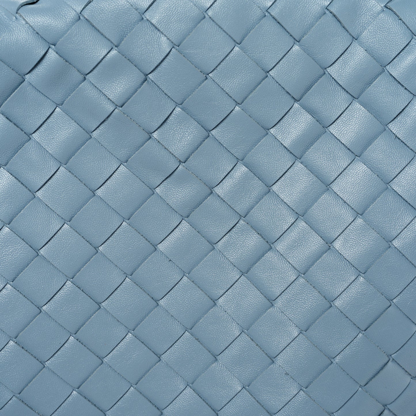 Calfskin Intrecciato Small Hop Ice