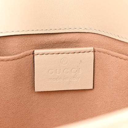 Gucci Calfskin Matelasse Mini GG Marmont Shoulder Bag White 6 of 10