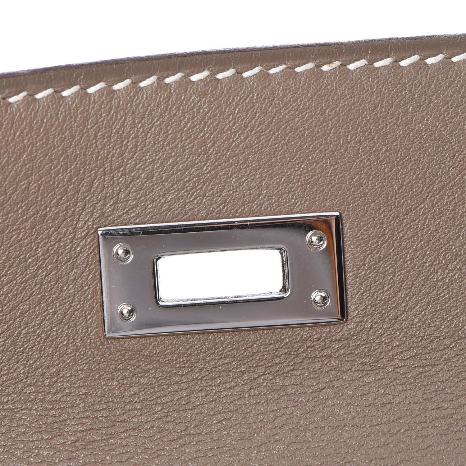 Hermes Swift Kelly Pochette Clutch Etoupe 11 of 20