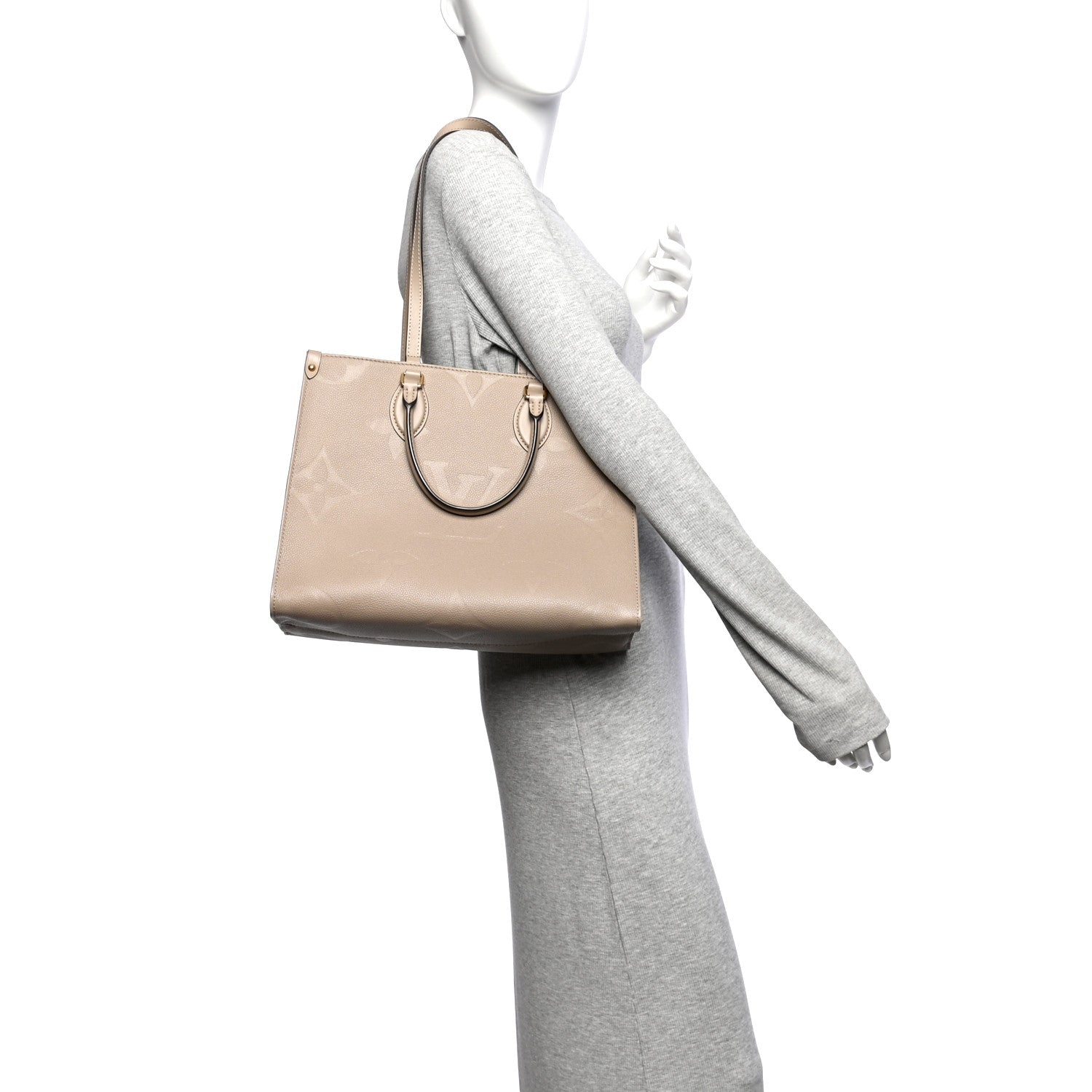 Louis Vuitton Empreinte Monogram Giant Onthego MM Tourterelle 2 of 9