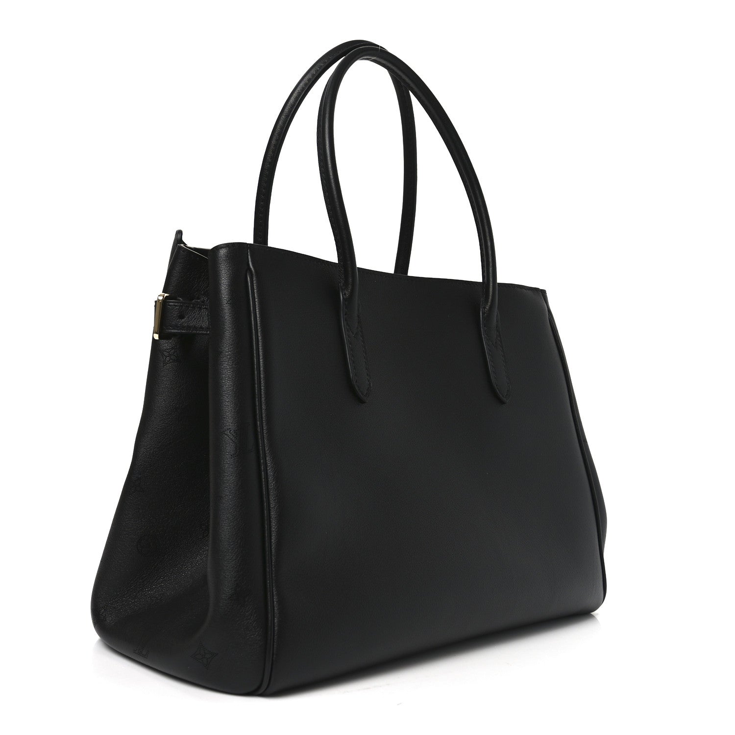 Louis Vuitton Calfskin Vendome MM Black 3 of 9