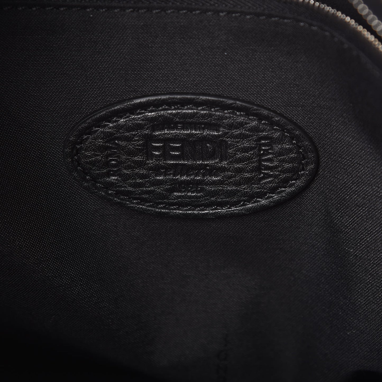 Cuoio Romano Selleria Fendi Stamp Patch Lui Urban Briefcase Black Black Grigio