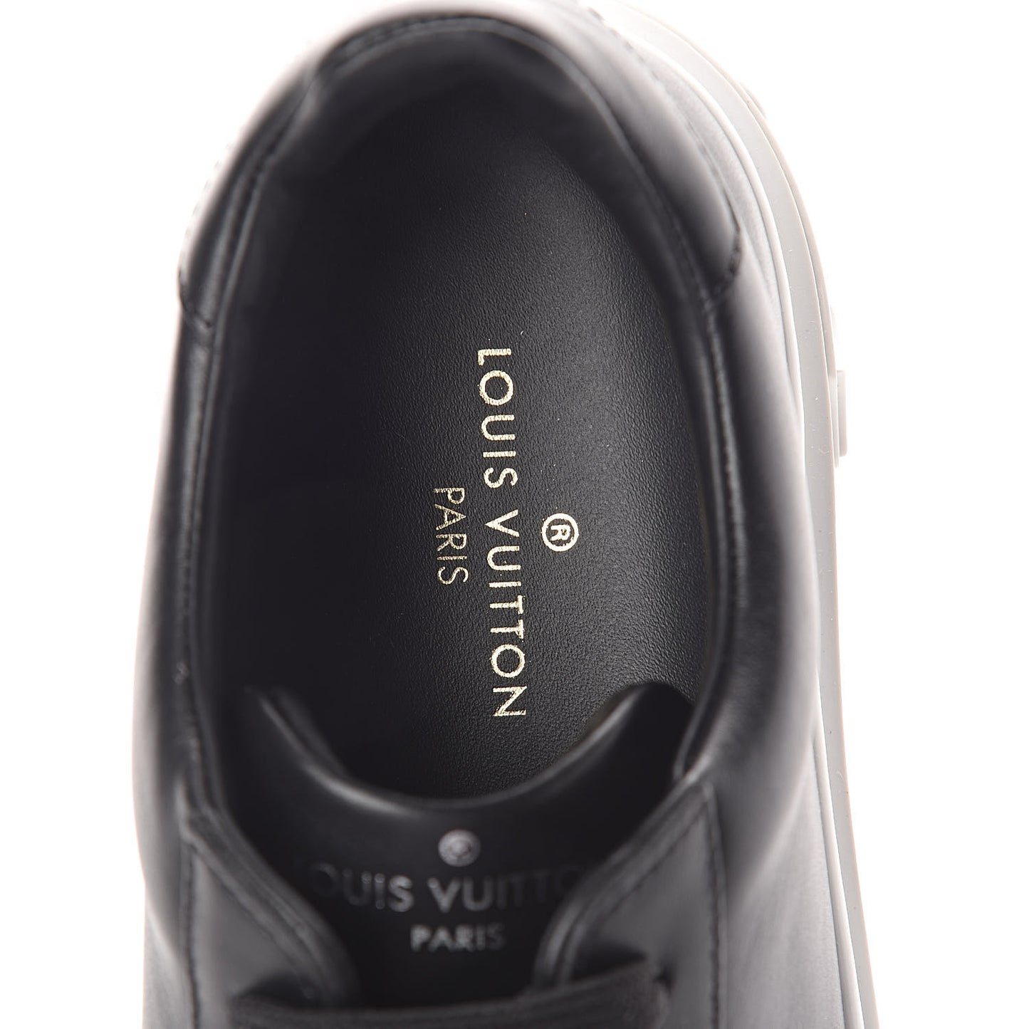 Calfskin Time Out Sneakers 36.5 Black