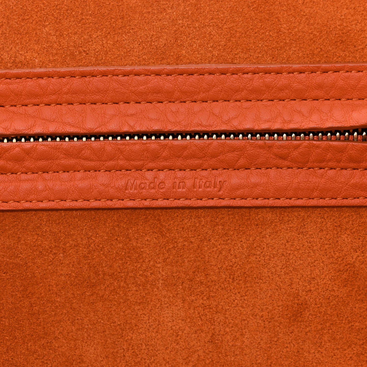 Bullhide Calfskin Medium Phantom Luggage Burnt Orange