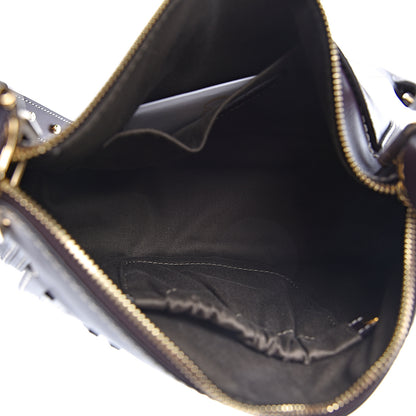 Chloe Calfskin Medium Marcie Saddle Shoulder Bag Black Raisin 7 of 9