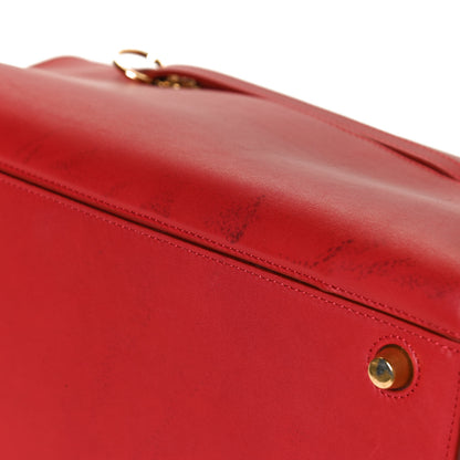 Celine Bullhide Calfskin Medium Ring Bag Red 11 of 11