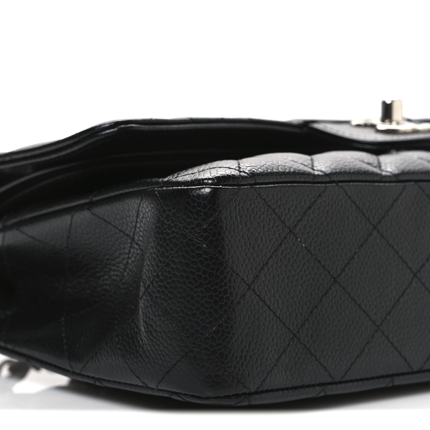 Chanel Caviar Quilted Medium Double Flap Black 9 of 10
