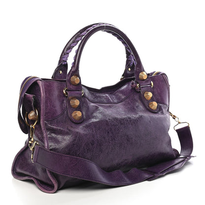 Balenciaga Agneau Giant 21 Gold Hardware City Raisin 2 of 10