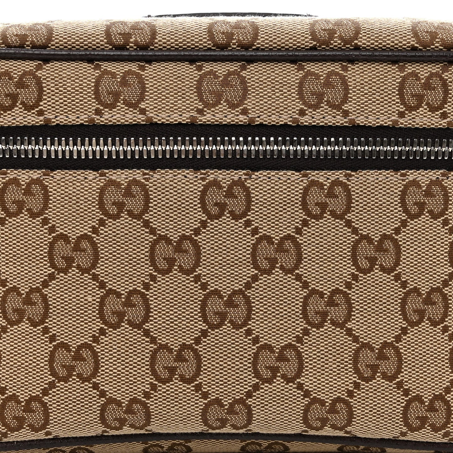 Monogram Dollar Calfskin Waist Pouch Beige Ebony Testa di Moro Marrone Scuro