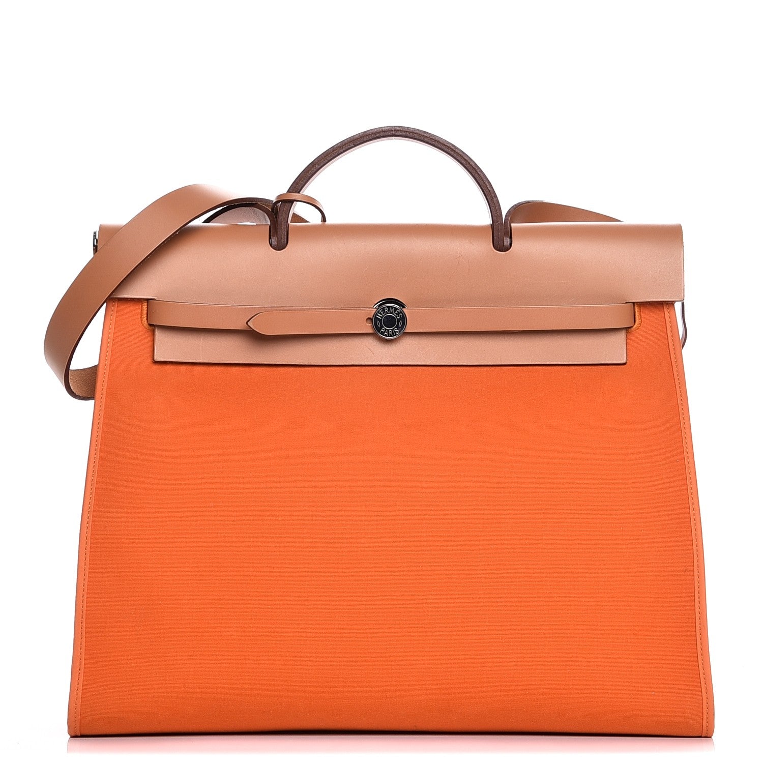 Hermes Toile Vache Hunter Herbag Zip 39 MM Orange 1 of 11