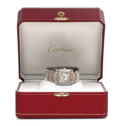 Cartier Stainless Steel 18K Yellow Gold 25mm Tank Francaise Quartz Watch 5 of 5