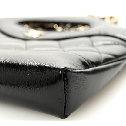 Chanel Shiny Crumpled Calfskin Quilted Nano 31 Shopping Bag Black 10 of 10