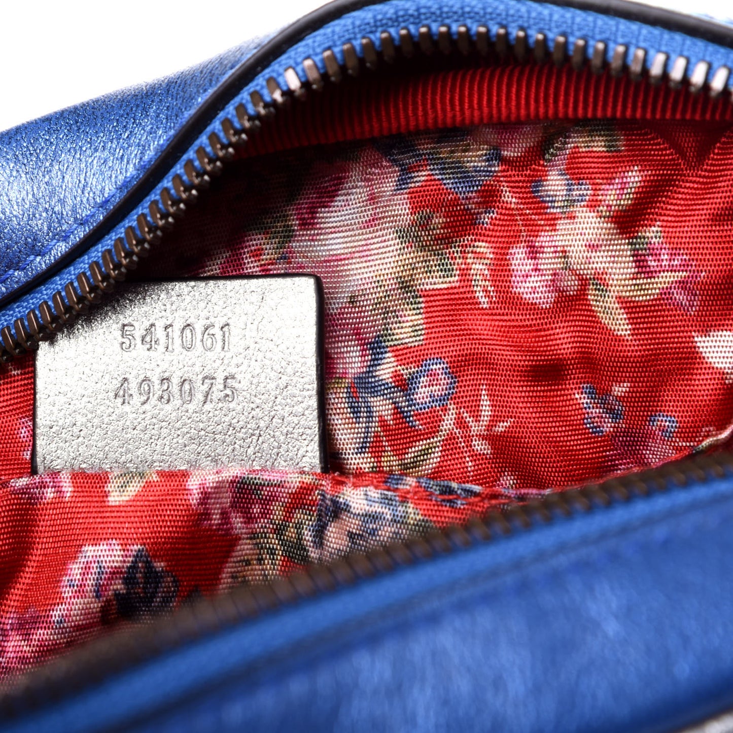 Laminated Nappa Trapuntata Small Zumi Shoulder Bag Rosso Marine Argento
