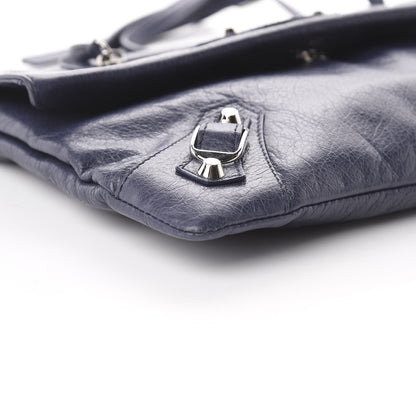Balenciaga Agneau Classic Silver Hardware Envelope Clutch Gris Chartreux 5 of 7