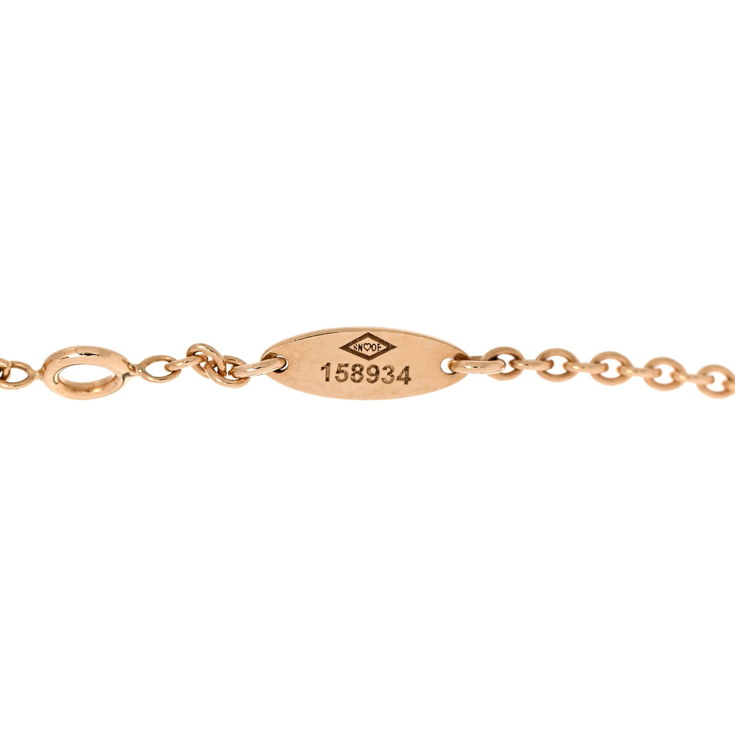 Christian Dior 18K Yellow Gold Diamond Mother of Pearl Rose Des Vents Bracelet 4 of 4