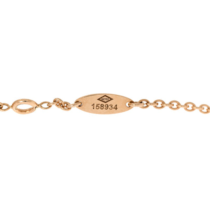 Christian Dior 18K Yellow Gold Diamond Mother of Pearl Rose Des Vents Bracelet 4 of 4
