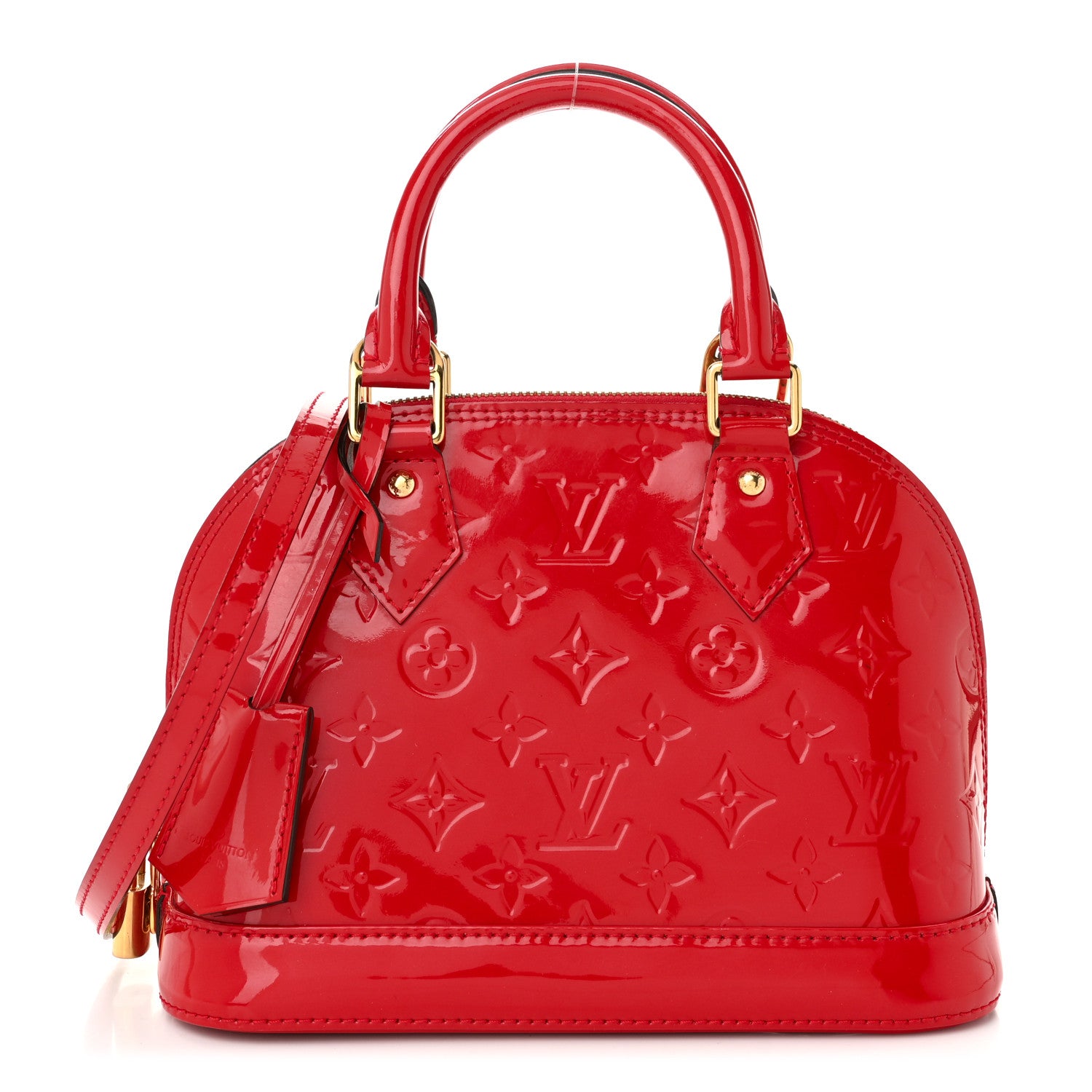 Louis Vuitton Vernis Alma BB Cherry 1 of 10