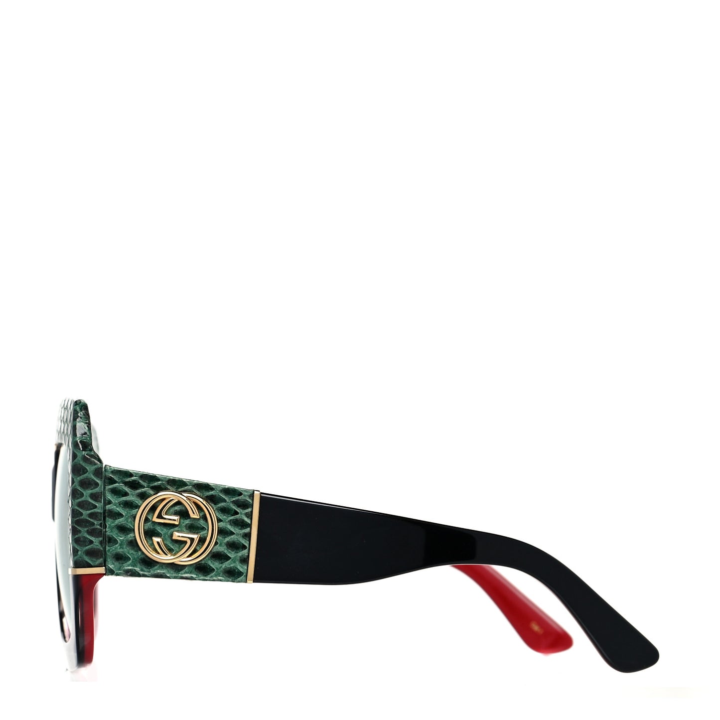 Snakeskin Acetate Square Sunglasses GG0484S Multicolor