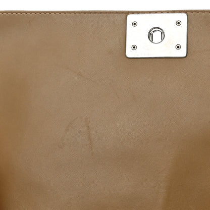 Chanel Calfskin Tweed Enchained Medium Boy Flap Brown 11 of 17