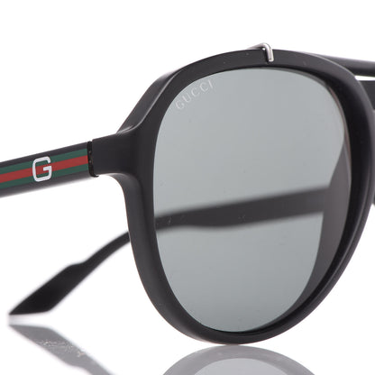 Gucci Aviator Web Sunglasses GG 1029/S Black 8 of 9