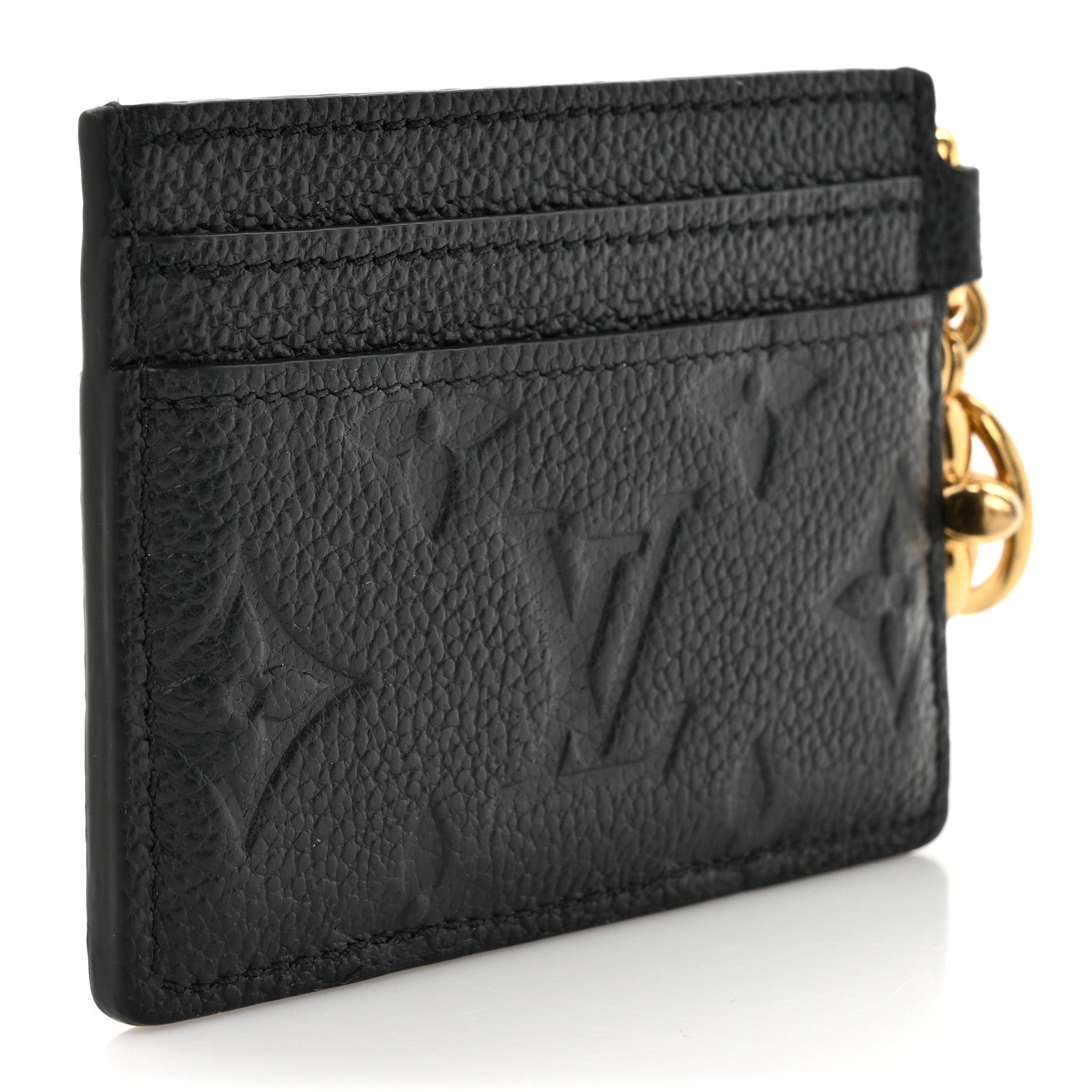 Louis Vuitton Empreinte Monogram LV Charms Card Holder Black 3 of 7