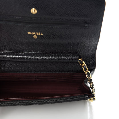 Chanel Caviar Quilted Wallet On Chain WOC Black 7 of 11