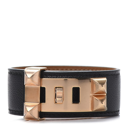 Hermes Epsom Collier de Chien CDC 24 Bracelet T2 Black 1 of 8