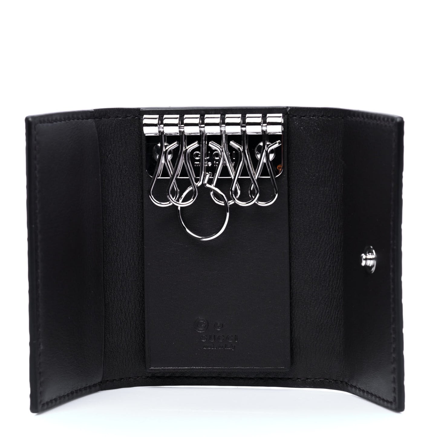 Microguccissima 6 Key Holder Case Black