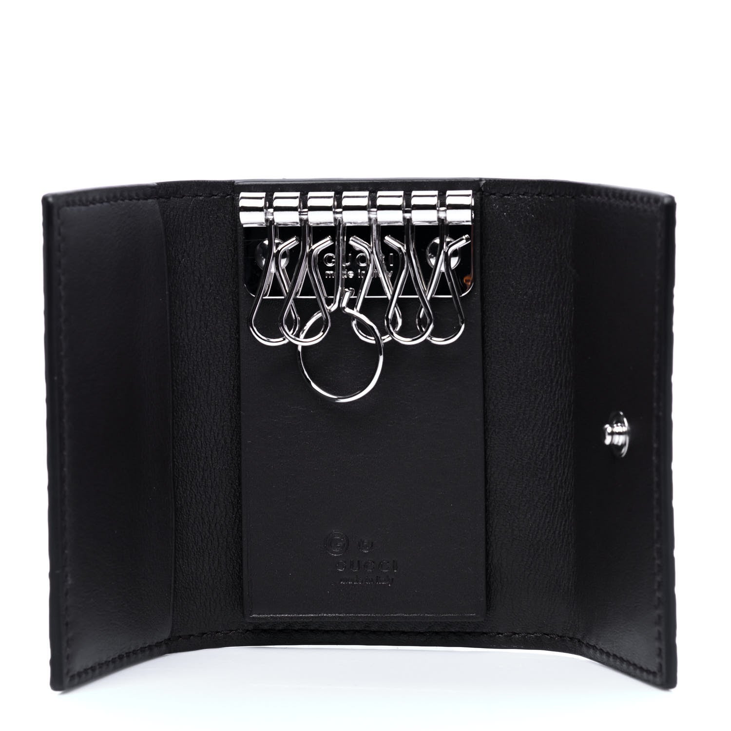 Gucci Microguccissima 6 Key Holder Case Black 3 of 5
