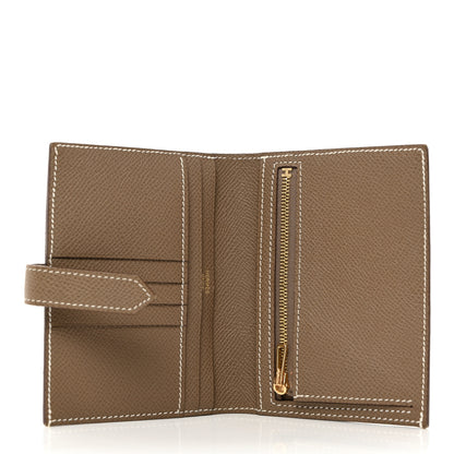 Hermes Epsom Bearn Compact Wallet Etoupe 5 of 7