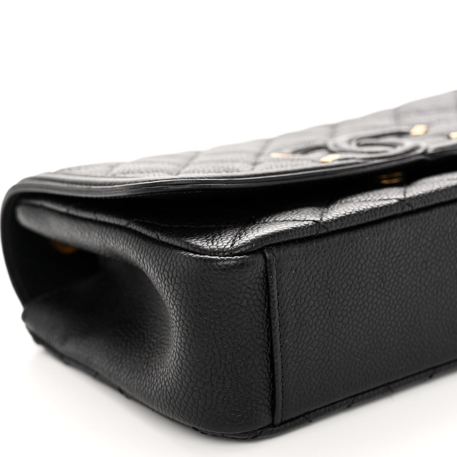 Chanel Caviar Quilted Small CC Filigree Flap Black 9 of 10