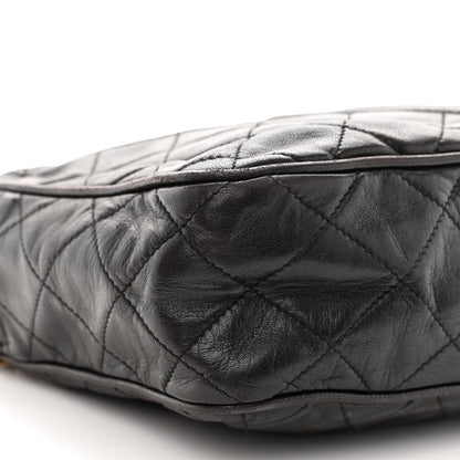 Chanel Lambskin Quilted CC Tassel Camera Case Black 11 of 12