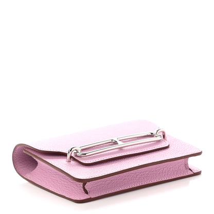 Hermes Chevre Mysore Roulis Slim Wallet Mauve Sylvestre 4 of 7