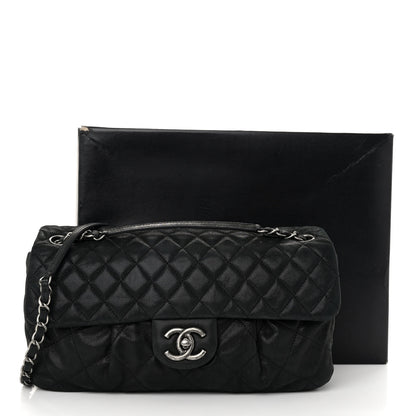 Chanel Iridescent Calfskin Large Chic Quilt Flap Black 11 of 11