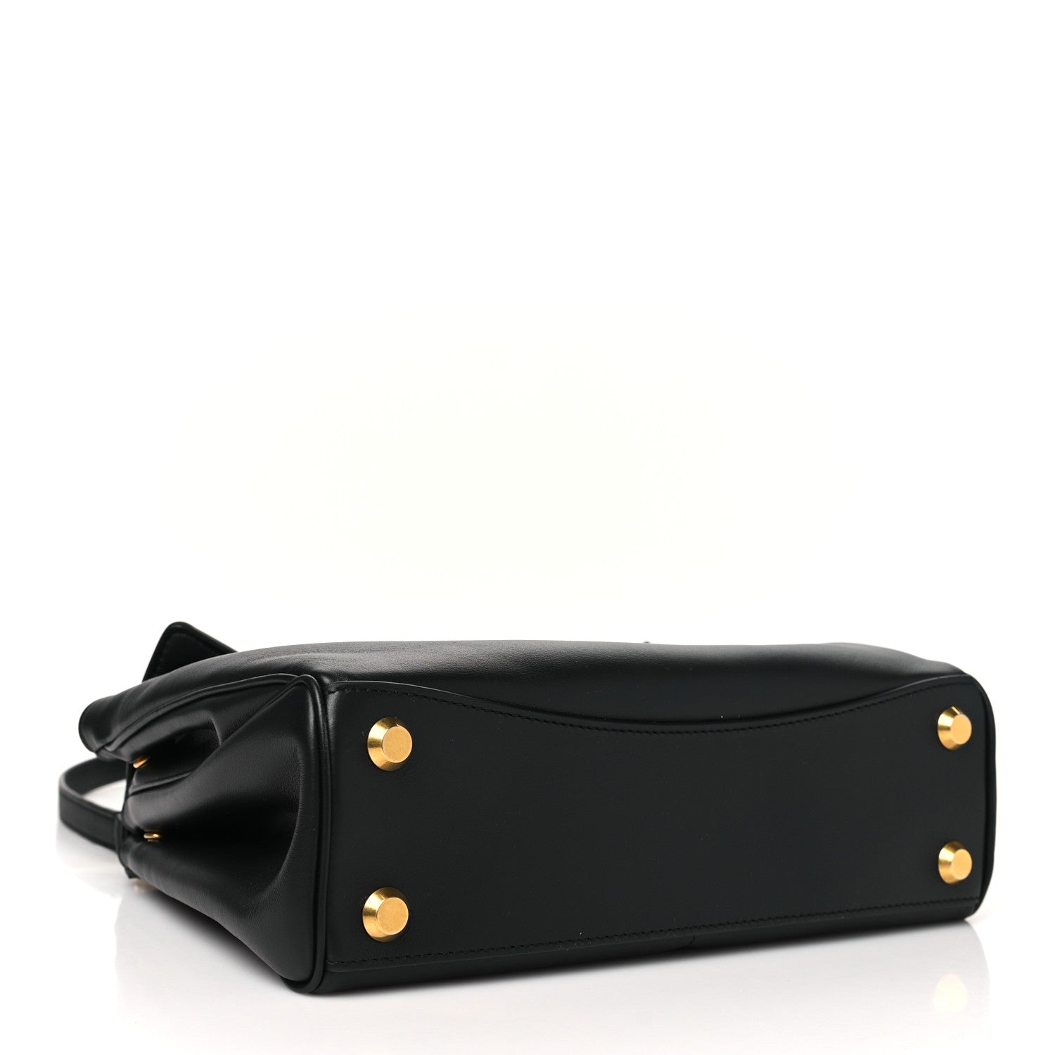Balenciaga Natural Smooth Calfskin Mini Rodeo Top Handle Handbag Black 4 of 10