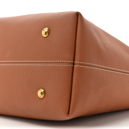 Louis Vuitton Grained Calfskin Low Key Hobo MM Cognac 9 of 14