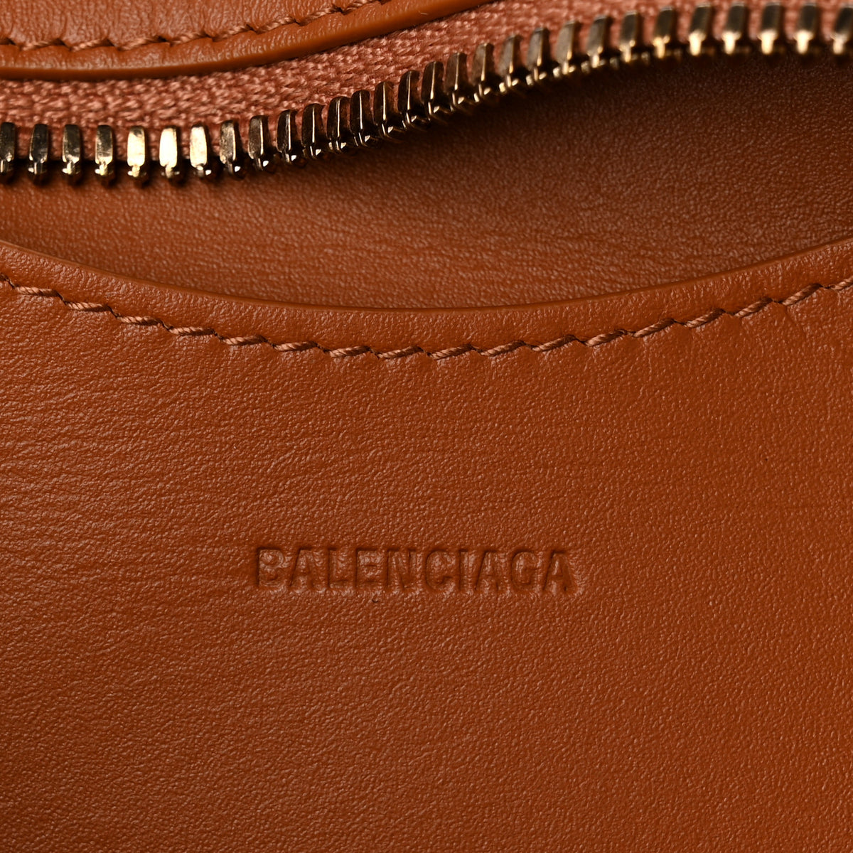 Smooth Calfskin Neo Classic Gold Hardware Mini City Camel