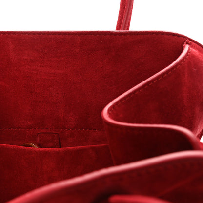 The Row Suede Soft Margaux 10 Bag Ruby 6 of 9