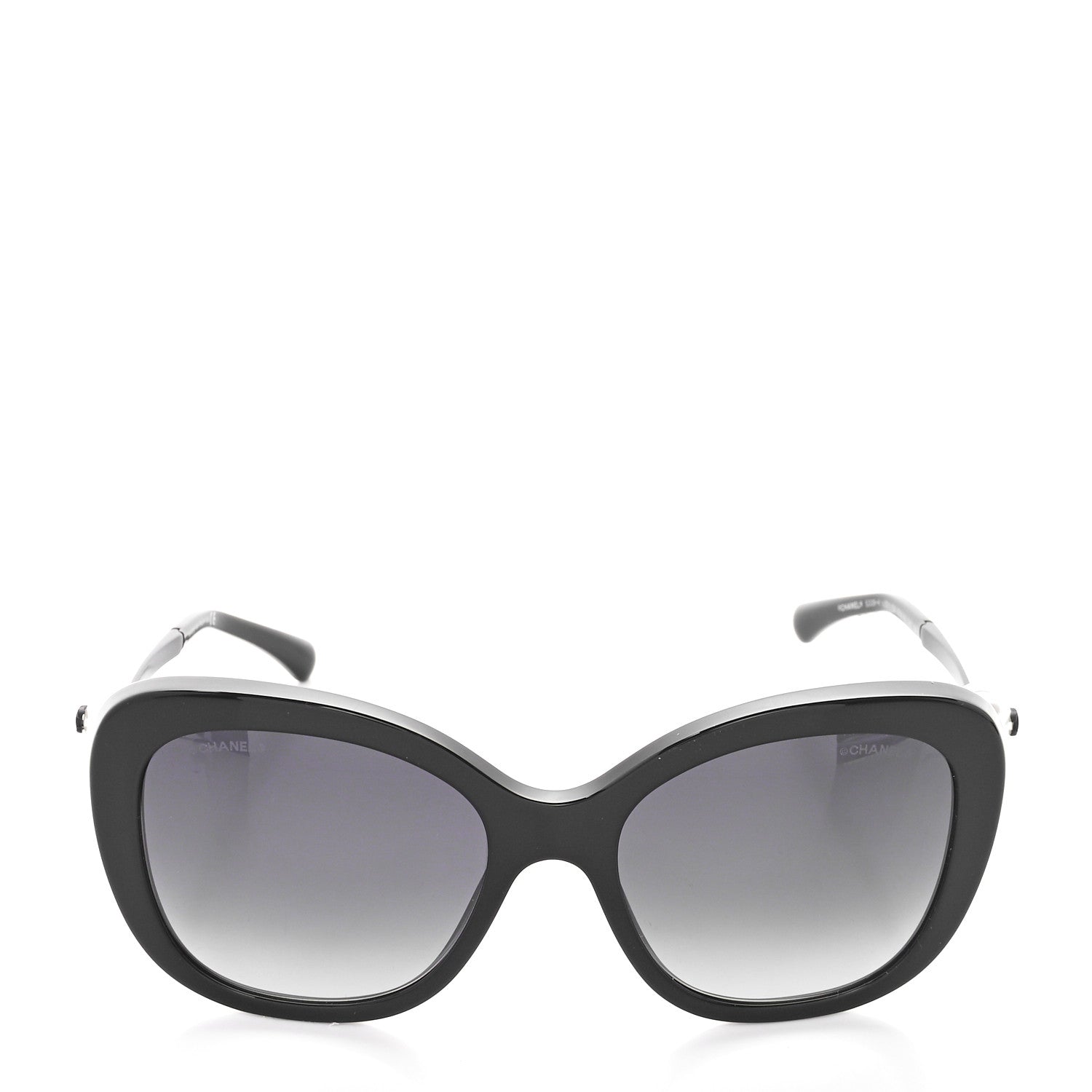Chanel Acetate Butterfly Winter Pearl Sunglasses 5339-H Black