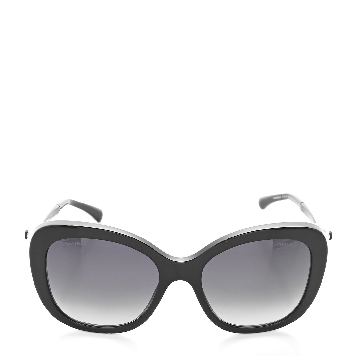 Acetate Butterfly Winter Pearl Sunglasses 5339-H Black