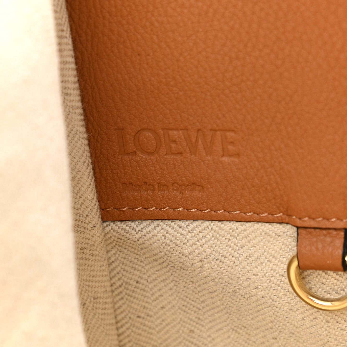Calfskin Small Hammock Shoulder Bag Tan